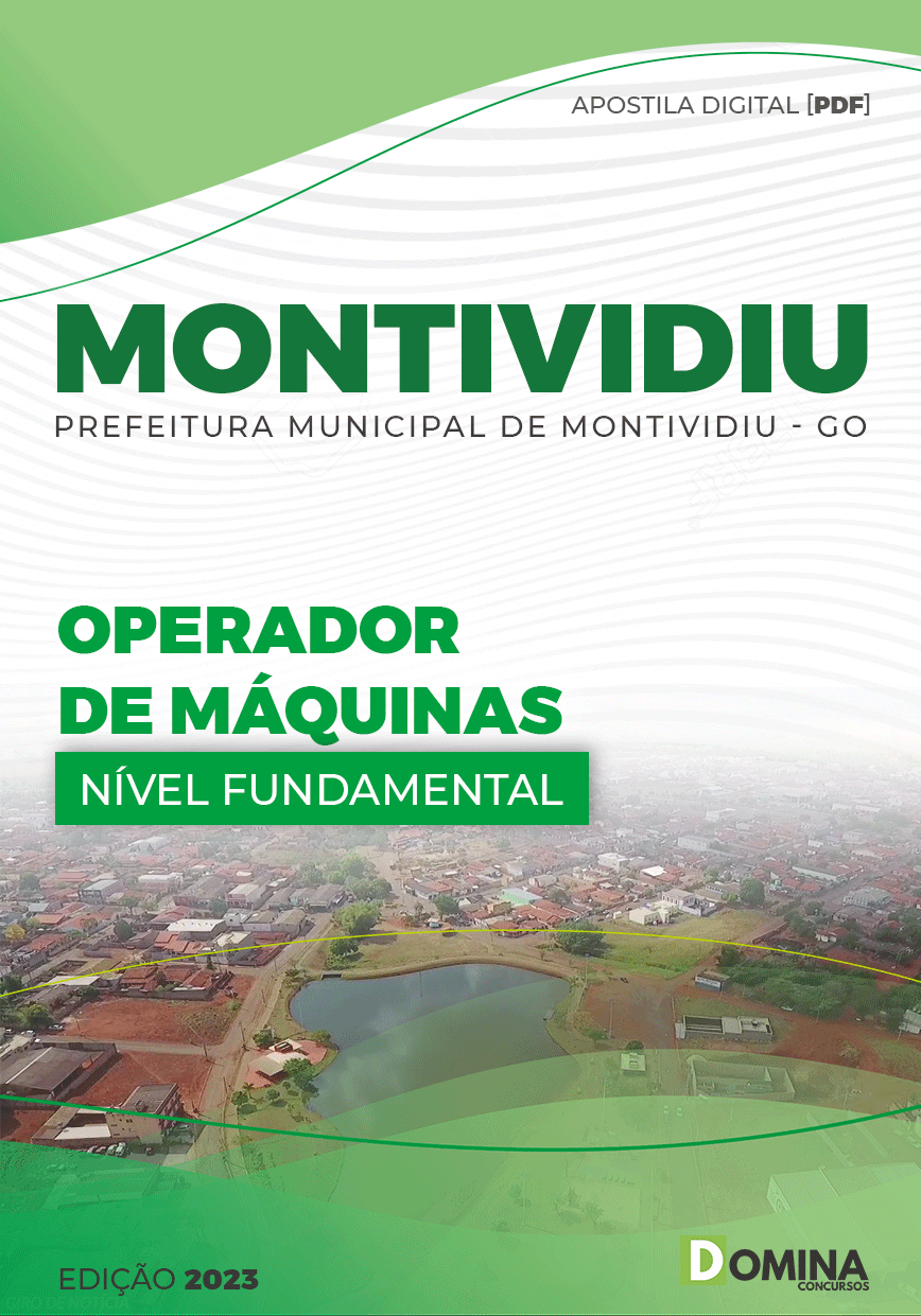 Apostila Pref Montividiu GO 2023 Operador Máquinas