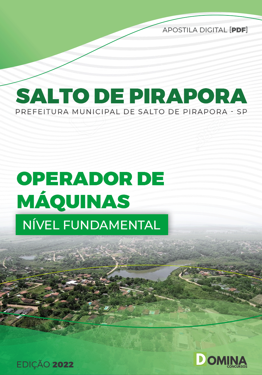 Apostila Pref Salto Pirapora SP 2022 Operador Máquinas