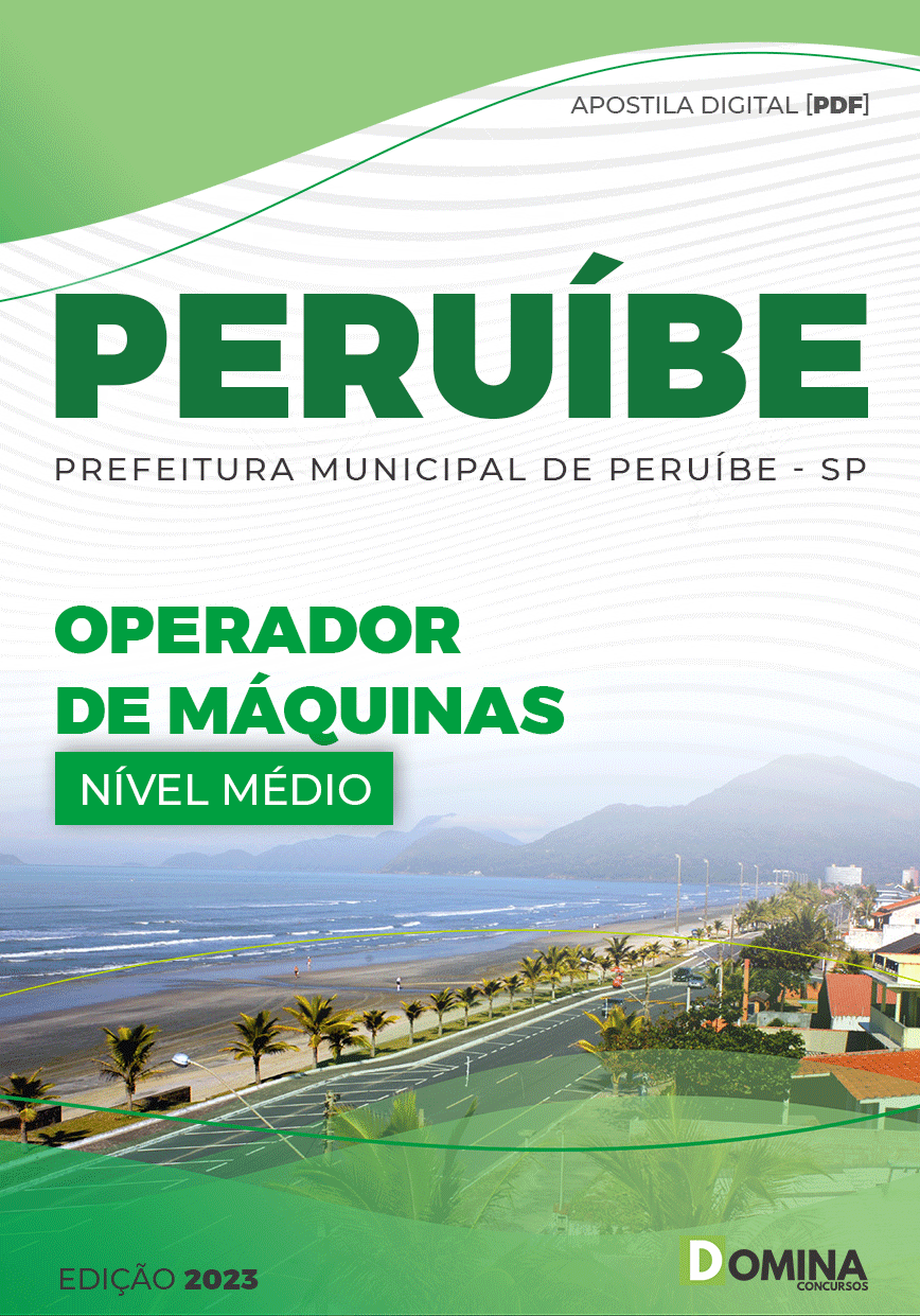 Apostila Pref Estância Balneária Peruíbe SP 2023 Operador Máquinas