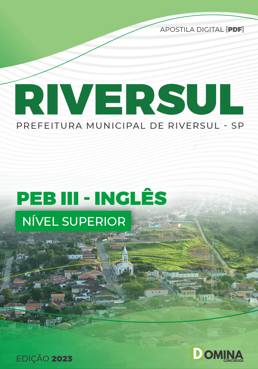 Apostila Pref Riversul SP 2023 Professor Educação Básica II Inglês