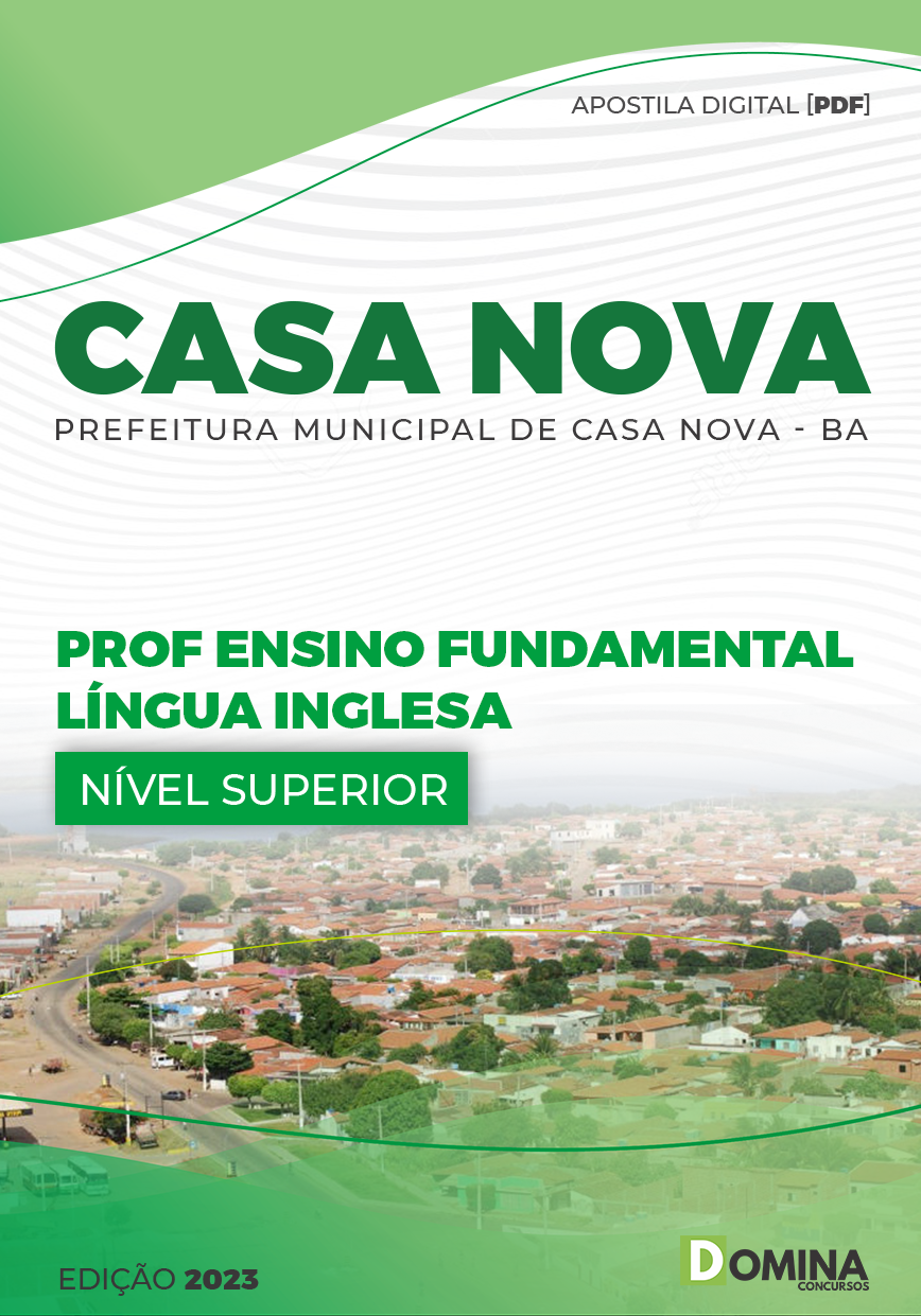 Apostila Pref Casa Nova BA 2023 Prof Ensino Fund II Língua Inglesa