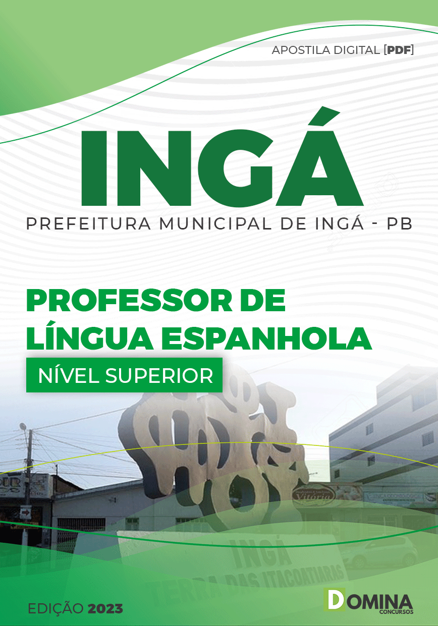 Apostila Pref Ingá PB 2023 Professor Língua Espanhola