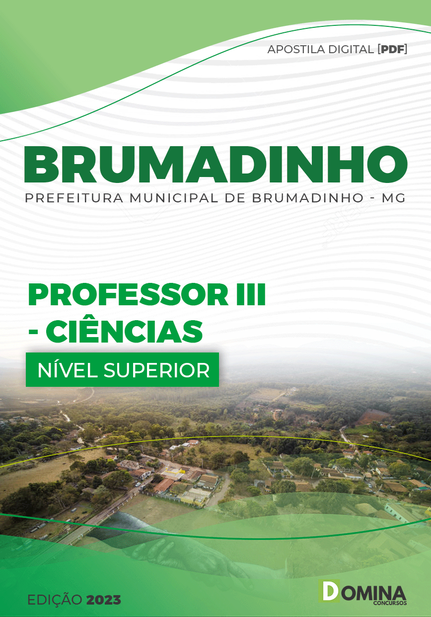 Apostila Pref Brumadinho MG 2023 Professor III Ciências