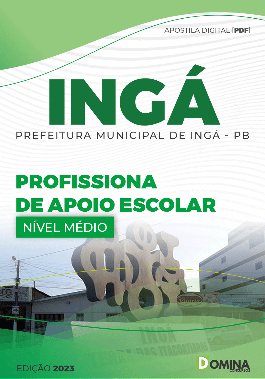 Apostila Digital Pref Ingá PB 2023 Profissional Apoio Escolar