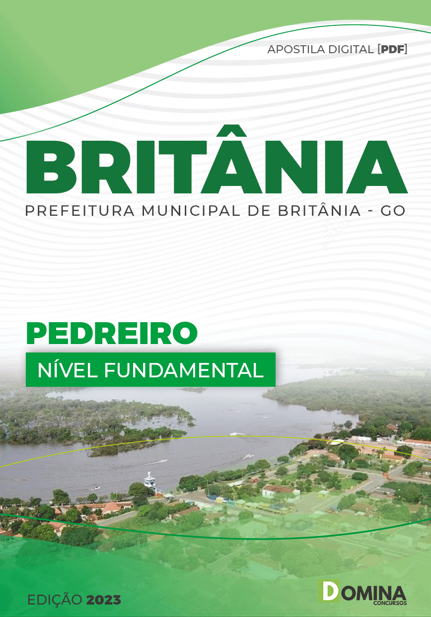Apostila Concurso Pref Britânia GO 2023 Pedreiro