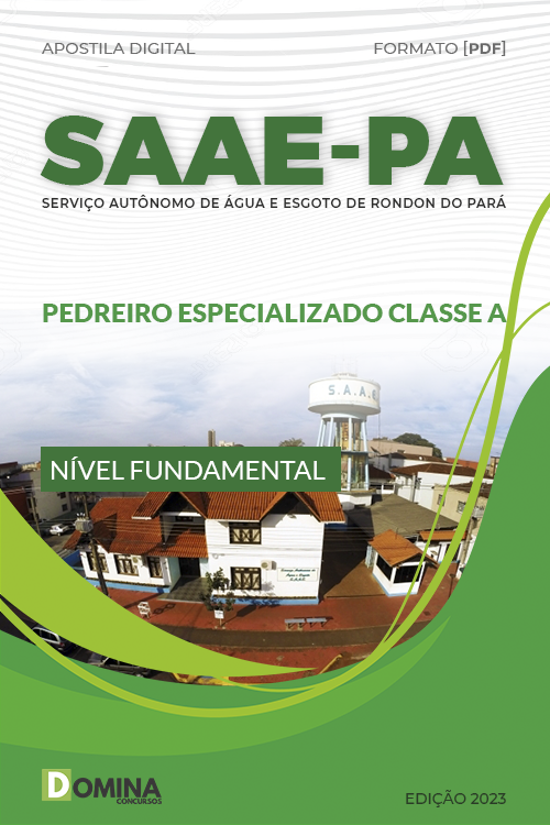 Apostila Digital Concurso Públco SAAE PA 2023 Pedreiro