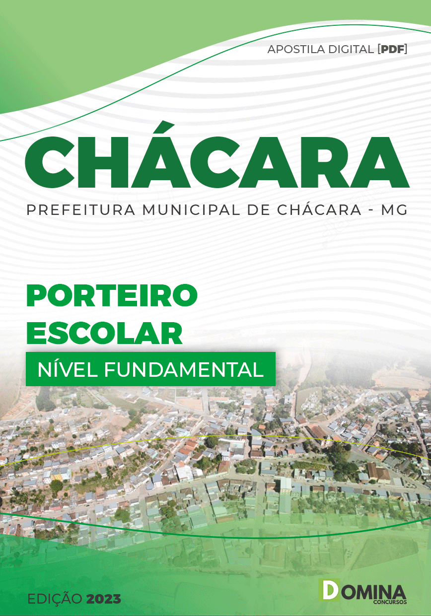 Apostila Digital Pref Chácara MG 2023 Porteiro Escolar