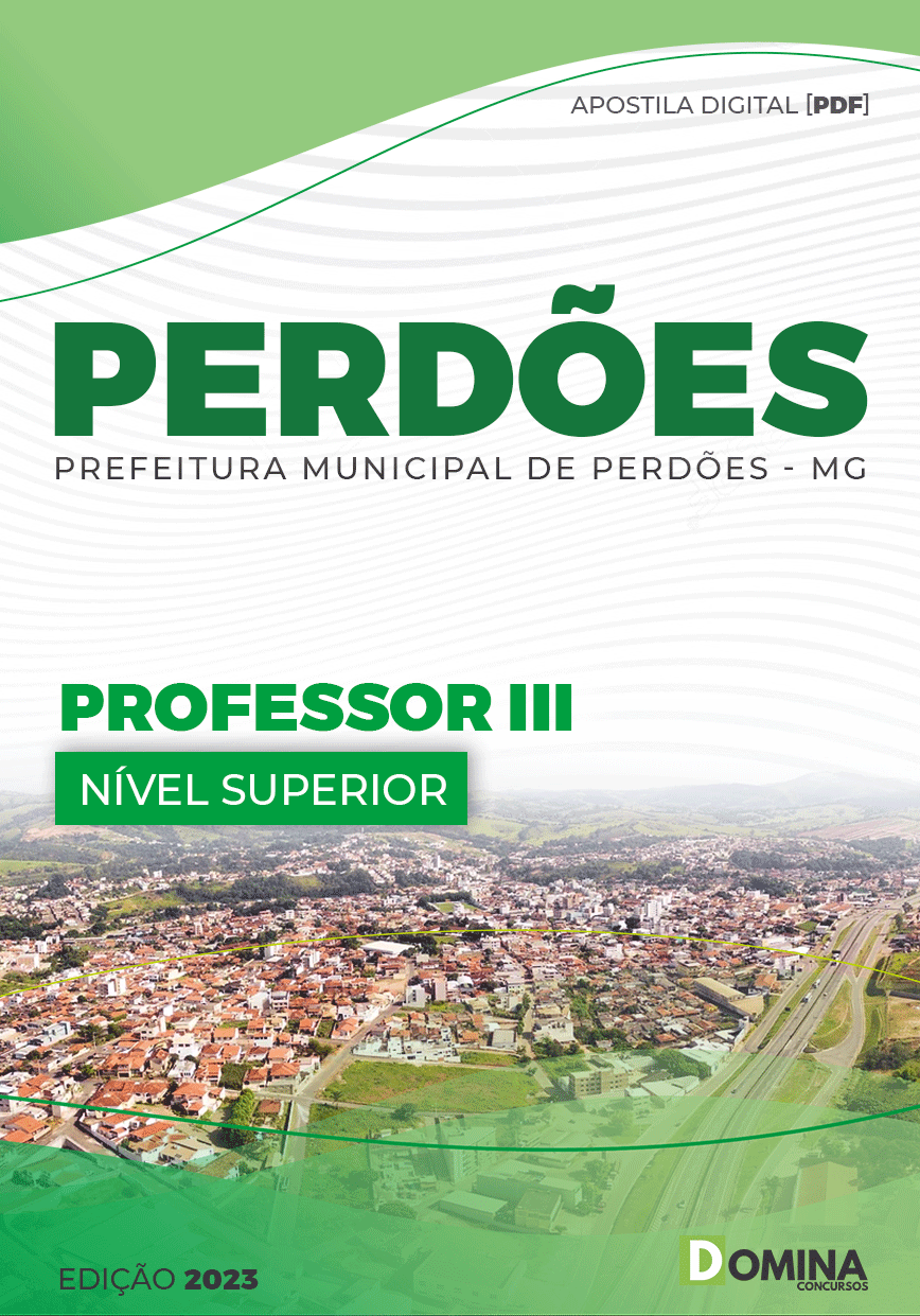 Apostila Digital Pref Perdões MG 2023 Professor III