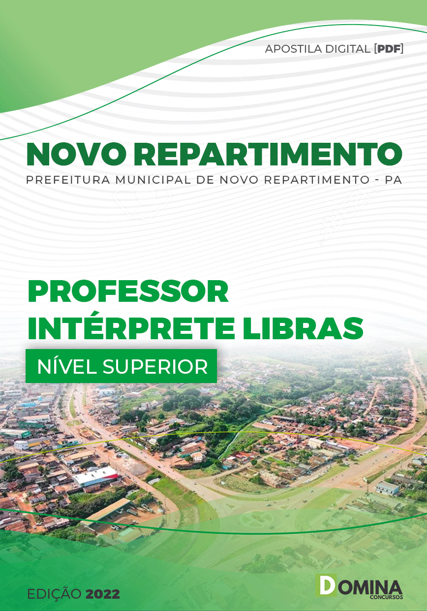 Apostila Pref Novo Repartimento PA 2023 Professor Intérprete Libras