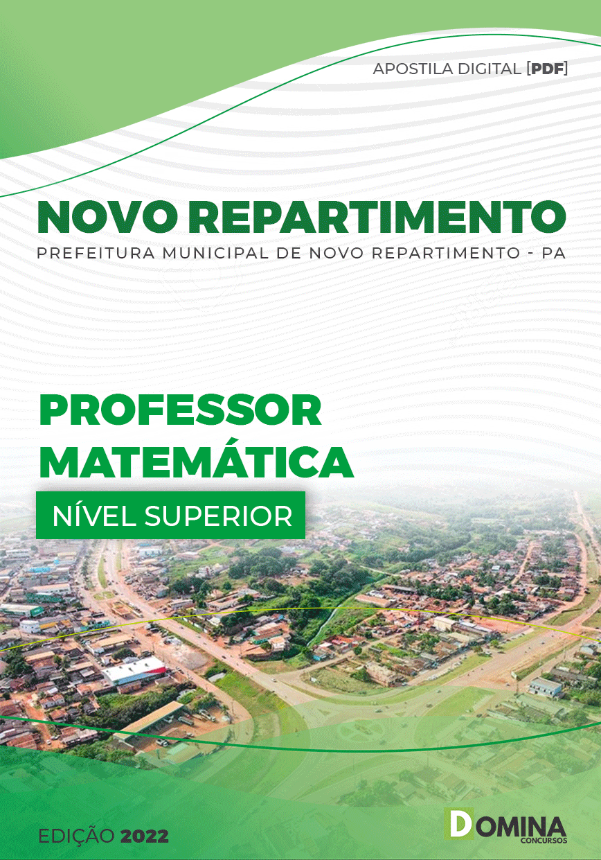 Apostila Pref Novo Repartimento PA 2023 Professor Matemática