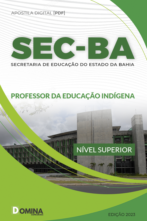 Apostila Digital SEC BA 2023 Professor Educação Indígina