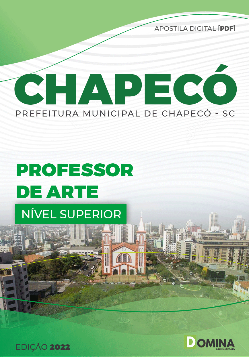 Apostila Digital Pref Chapecó SC 2022 Professor Arte