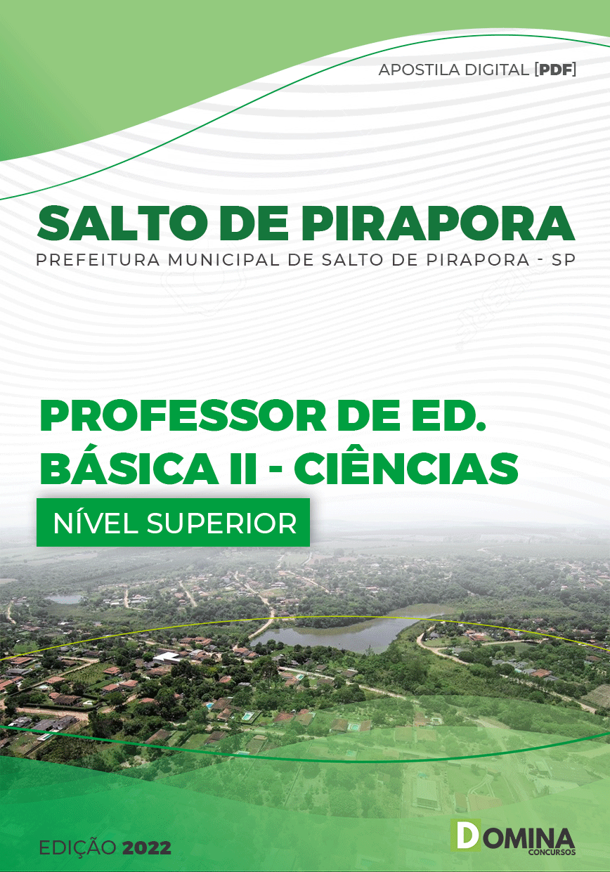 Apostila Pref Salto Pirapora SP 2022 Professor Edu Básica II Ciências