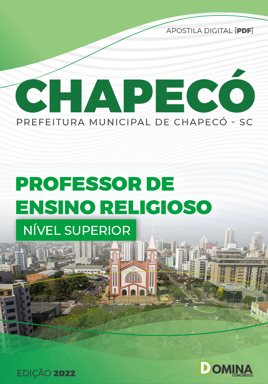 Apostila Pref Chapecó SC 2022 Professor Ensino Religioso