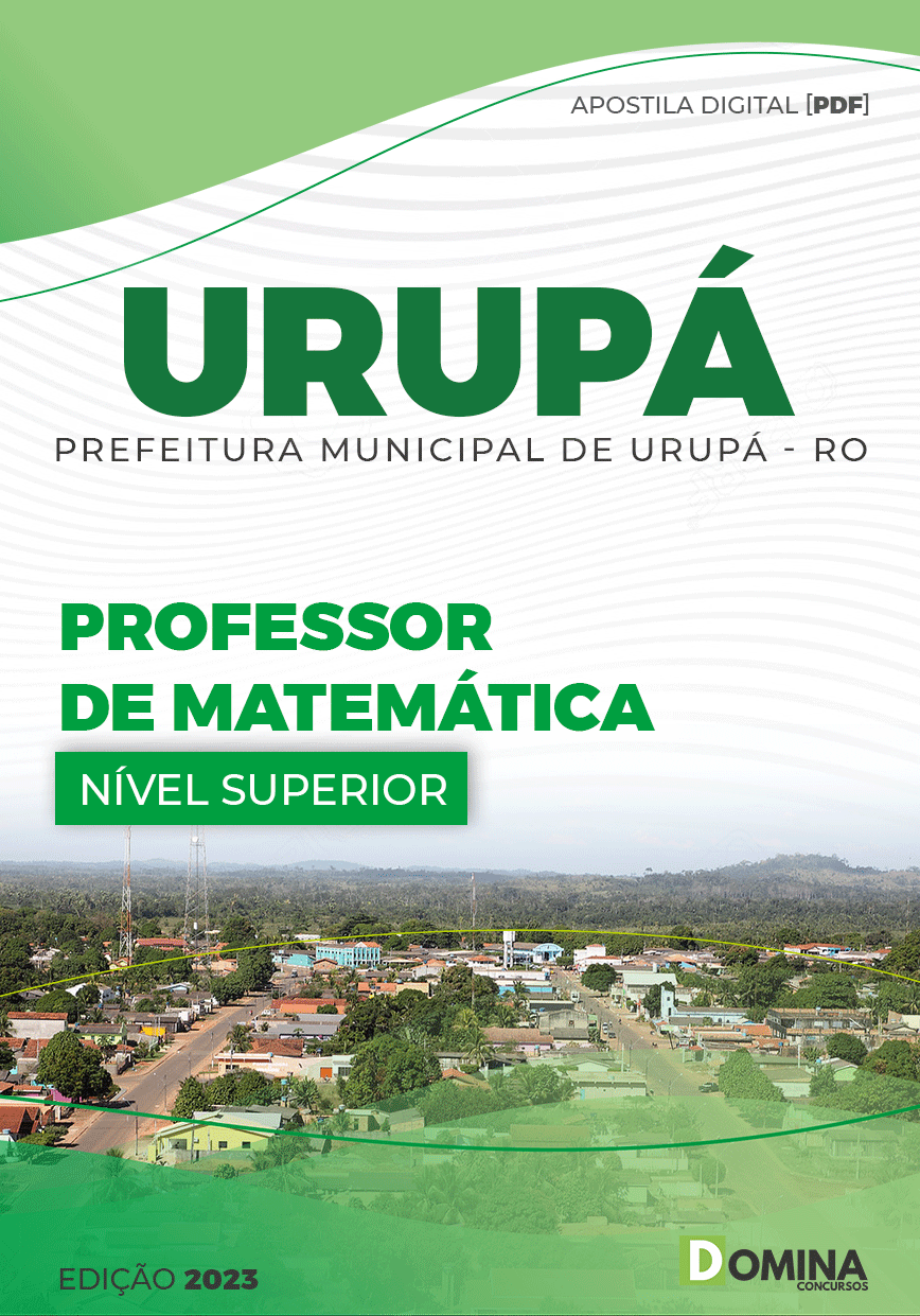 Apostila Concurso Pref Urupá RO 2023 Professor Matemática