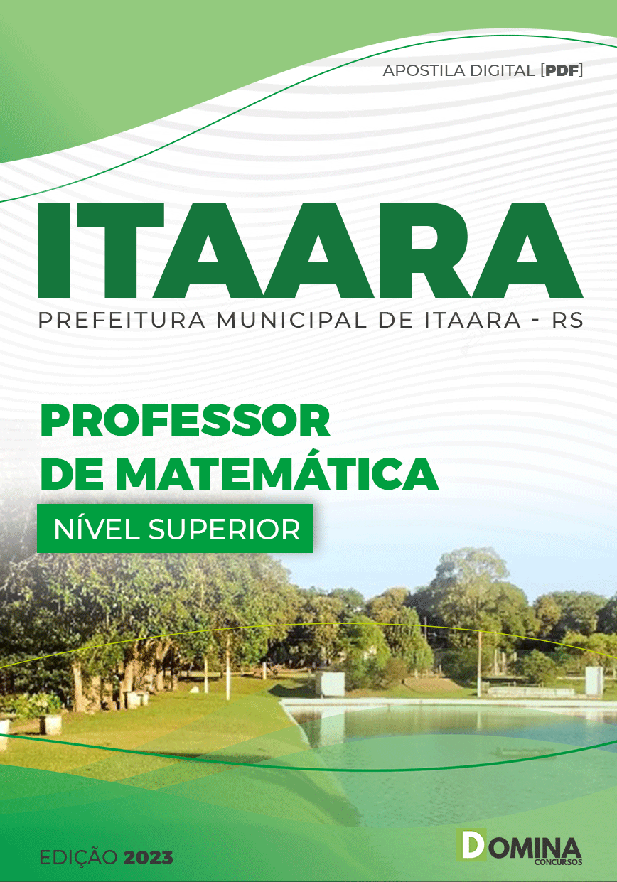 Apostila Pref Itaara RS 2023 Professor Matemática