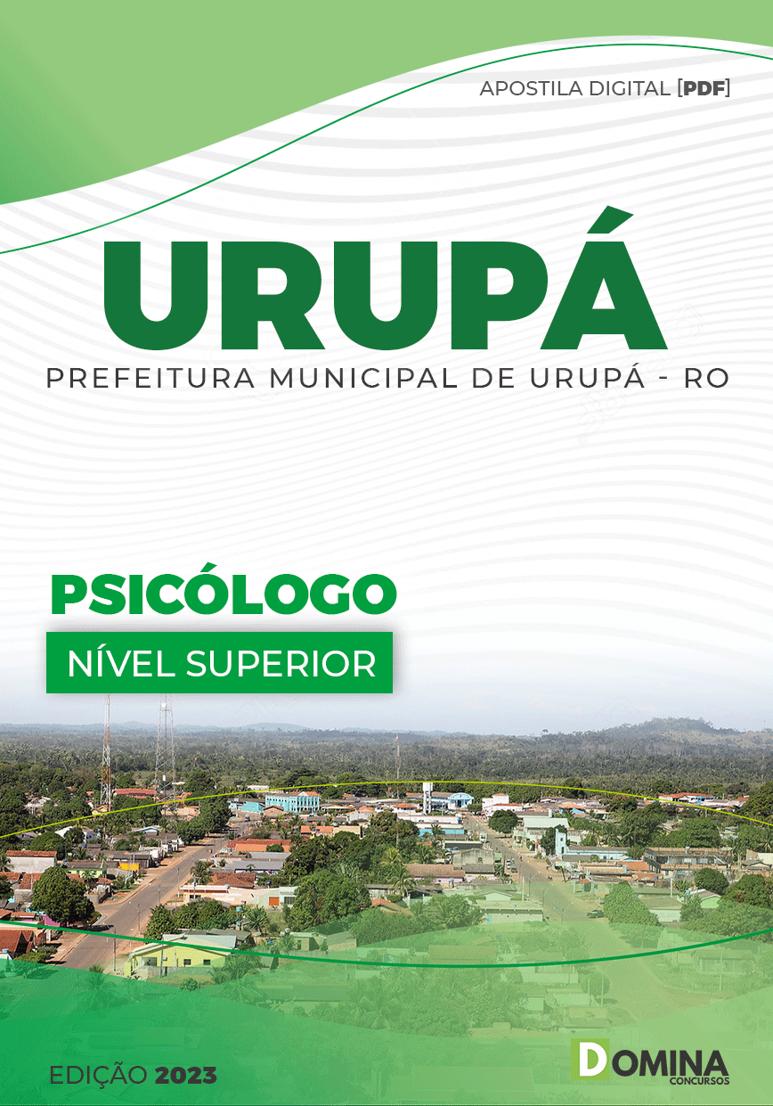 Apostila Digital Concurso Pref Urupá RO 2023 Psicólogo
