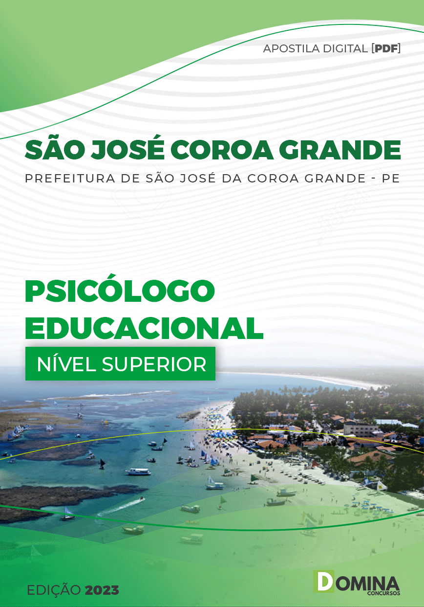 Apostila Pref São José Coroa Grande PE 2023 Psicólogo Educacional