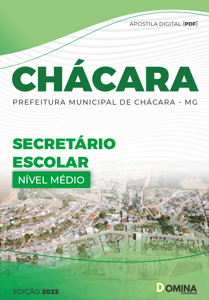 Apostila Concurso Pref Chácara MG 2023 Secretário Escolar