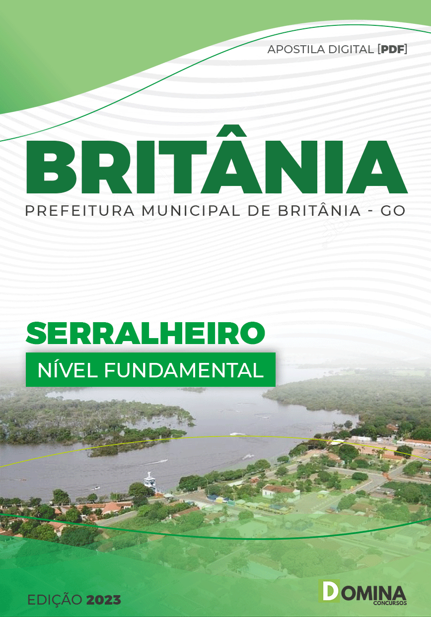 Apostila Concurso Pref Britânia GO 2023 Serralheiro