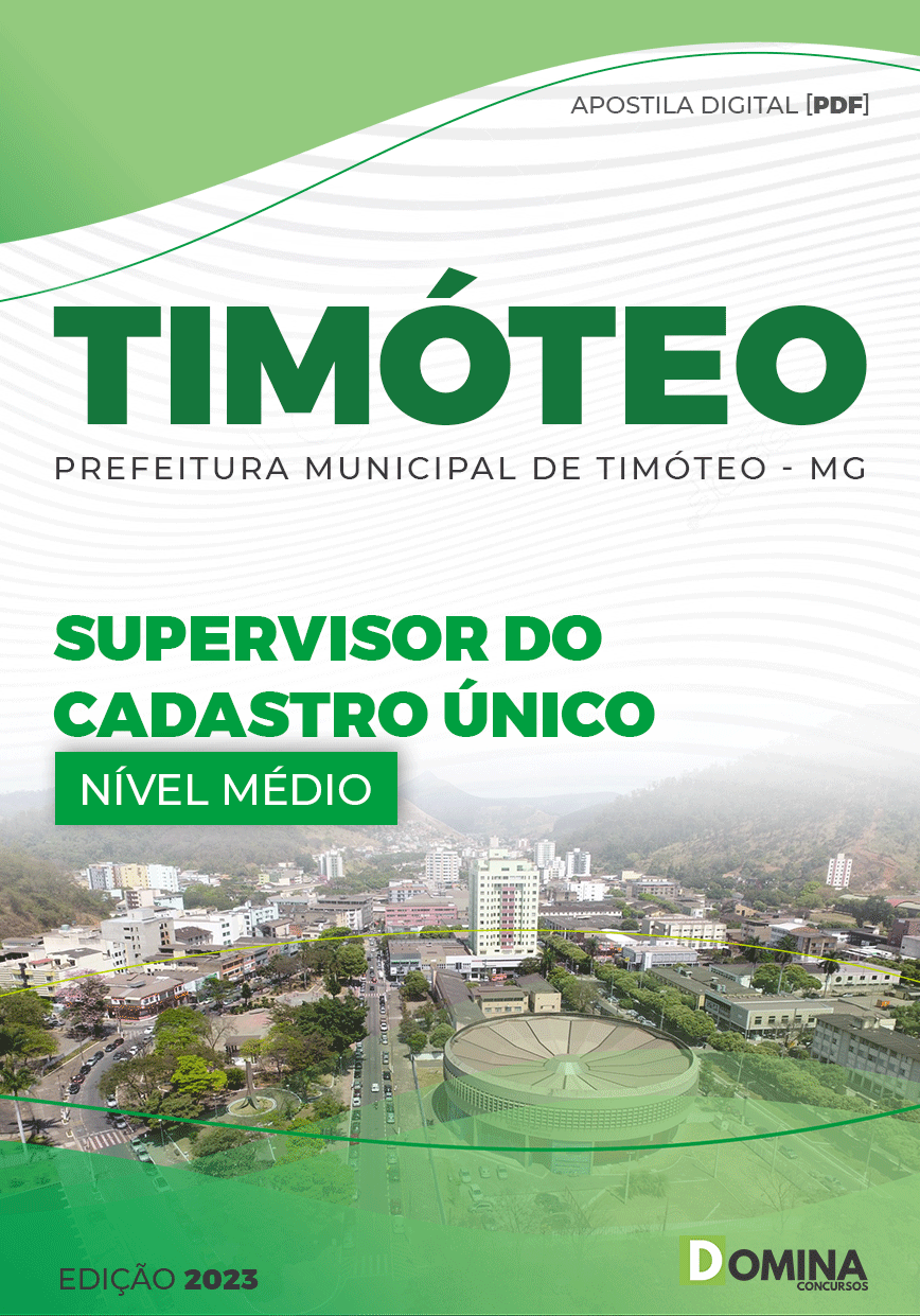 Apostila Pref Timóteo MG 2023 Supervisor do Cadastro Único