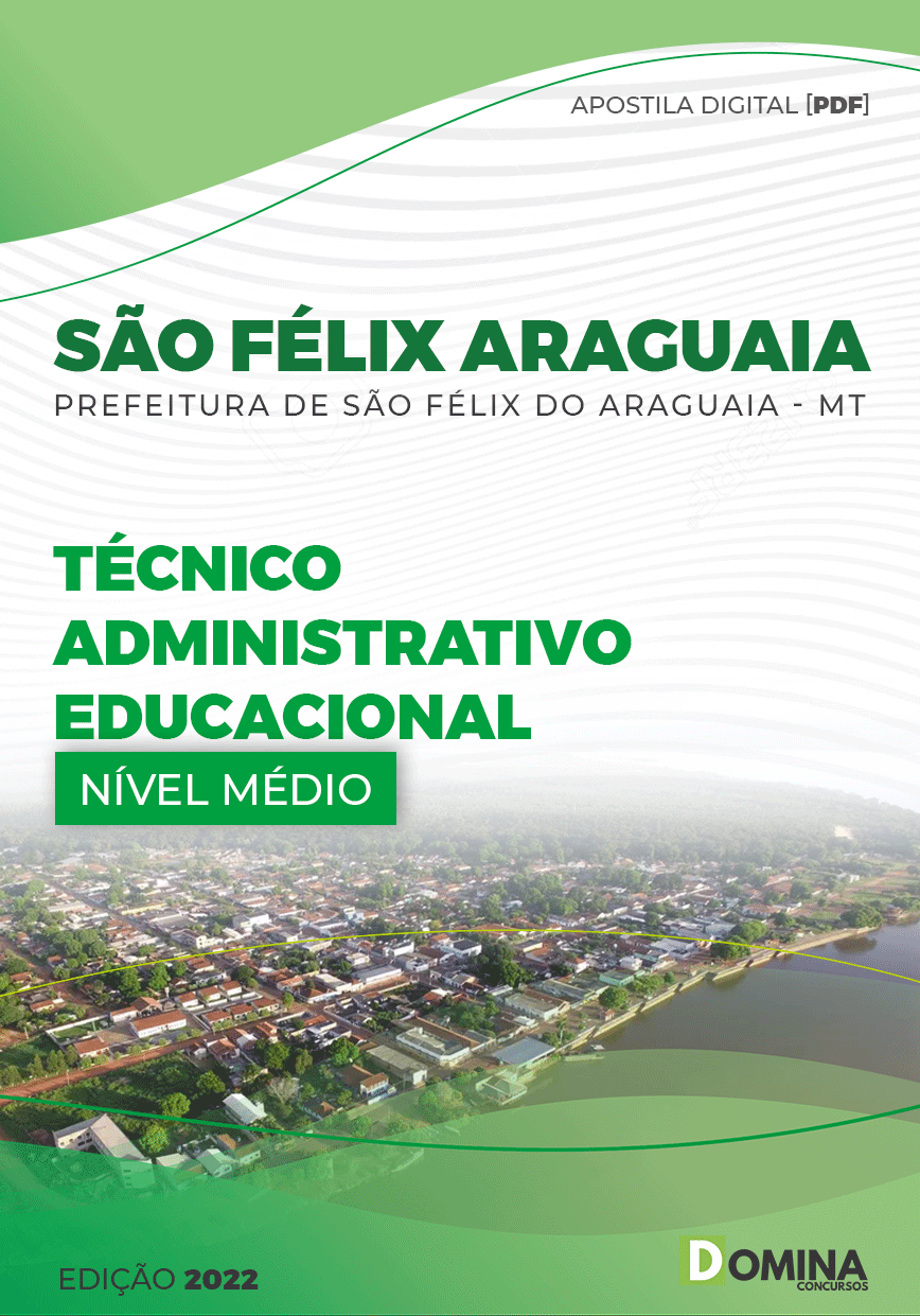 Apostila Pref São Félix Araguaia MT 2022 Técnico Adm Escolar