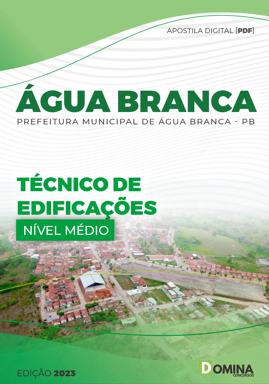 Apostila Pref Água Branca PE 2023 Técnico Edificações