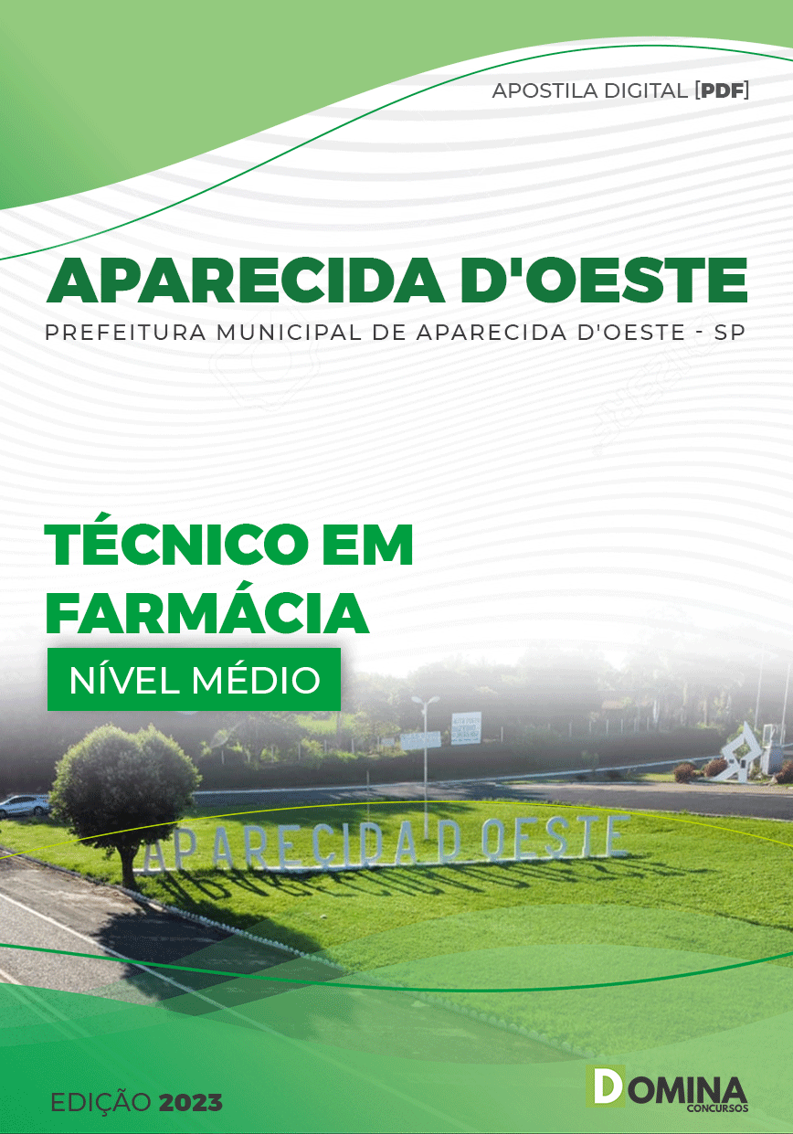 Apostila Pref Aparecida D’Oeste SP 2023 Técnico Farmácia