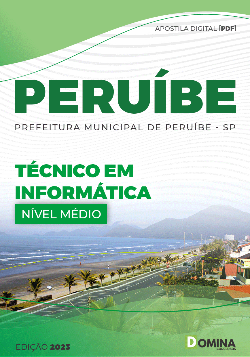Apostila Pref Estância Balneária Peruíbe SP 2023 Técnico Informática