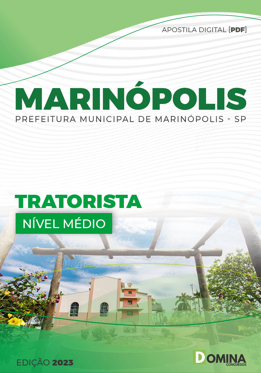 Apostila Digital Pref Marinópolis SP 2023 Tratorista