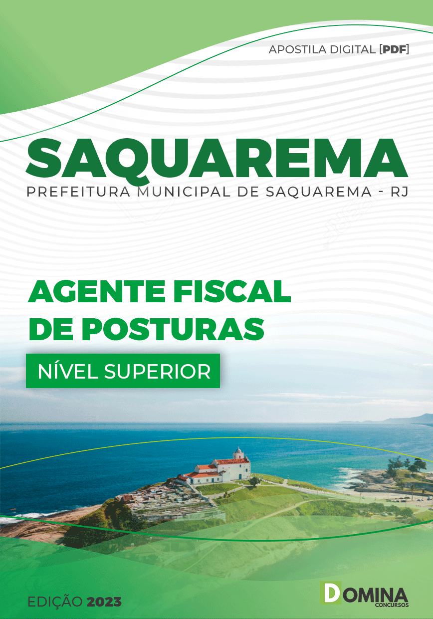 Apostila Pref Saquarema RJ 2023 Agente Fiscal de Posturas