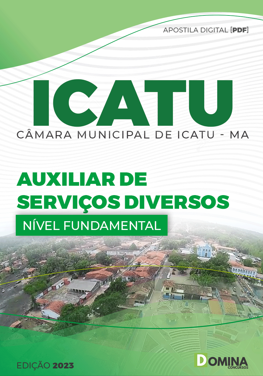 Apostila Câmara Icatu MA 2023 Auxiliar Serviços Diversos