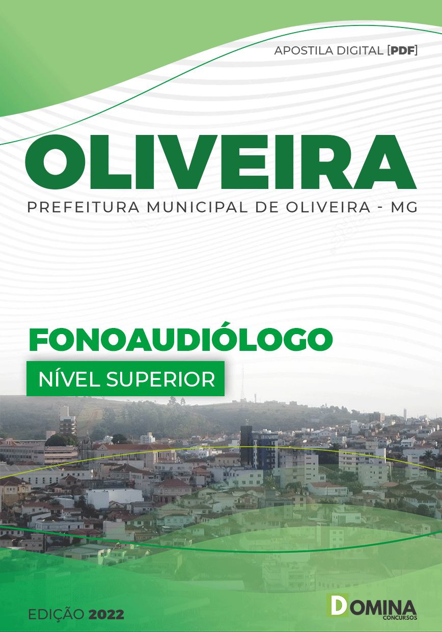 Apostila Pref Oliveira MG 2022 Fonoaudiólogo Educação