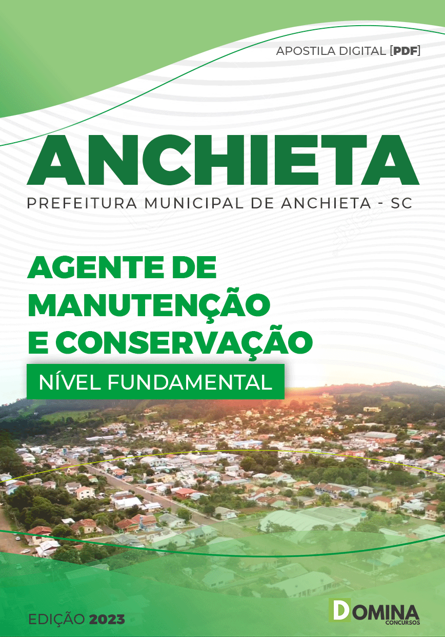 Apostila Pref Anchieta SC 2023 Agente Manutenção Conservação