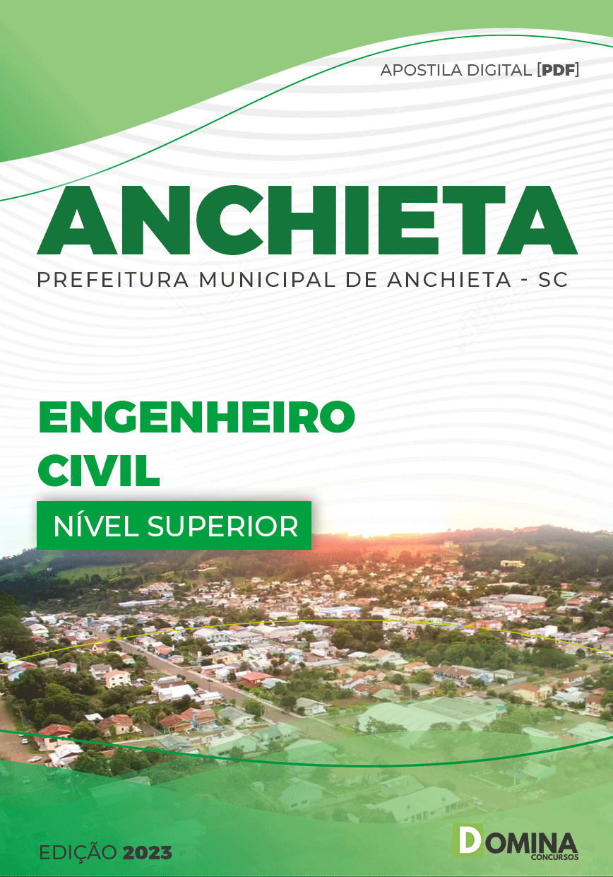 Apostila Digital Pref Anchieta SC 2023 Engenheiro Civil