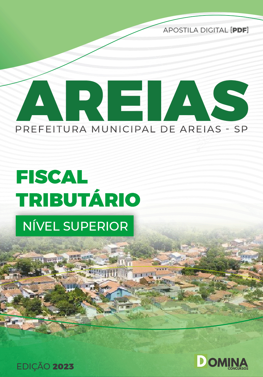Apostila Digital Pref Areias SP 2023 Fiscal Tributário