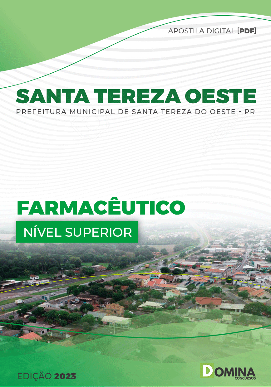 Apostila Pref Santa Tereza Oeste PR 2023 Farmacêutico