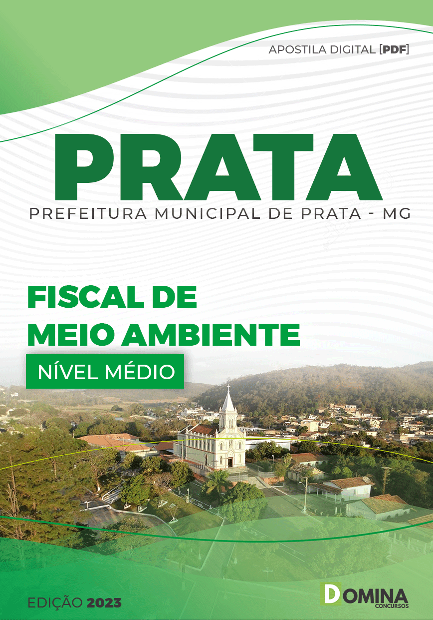Apostila Digital Pref Prata MG 2023 Fiscal Meio Ambiente