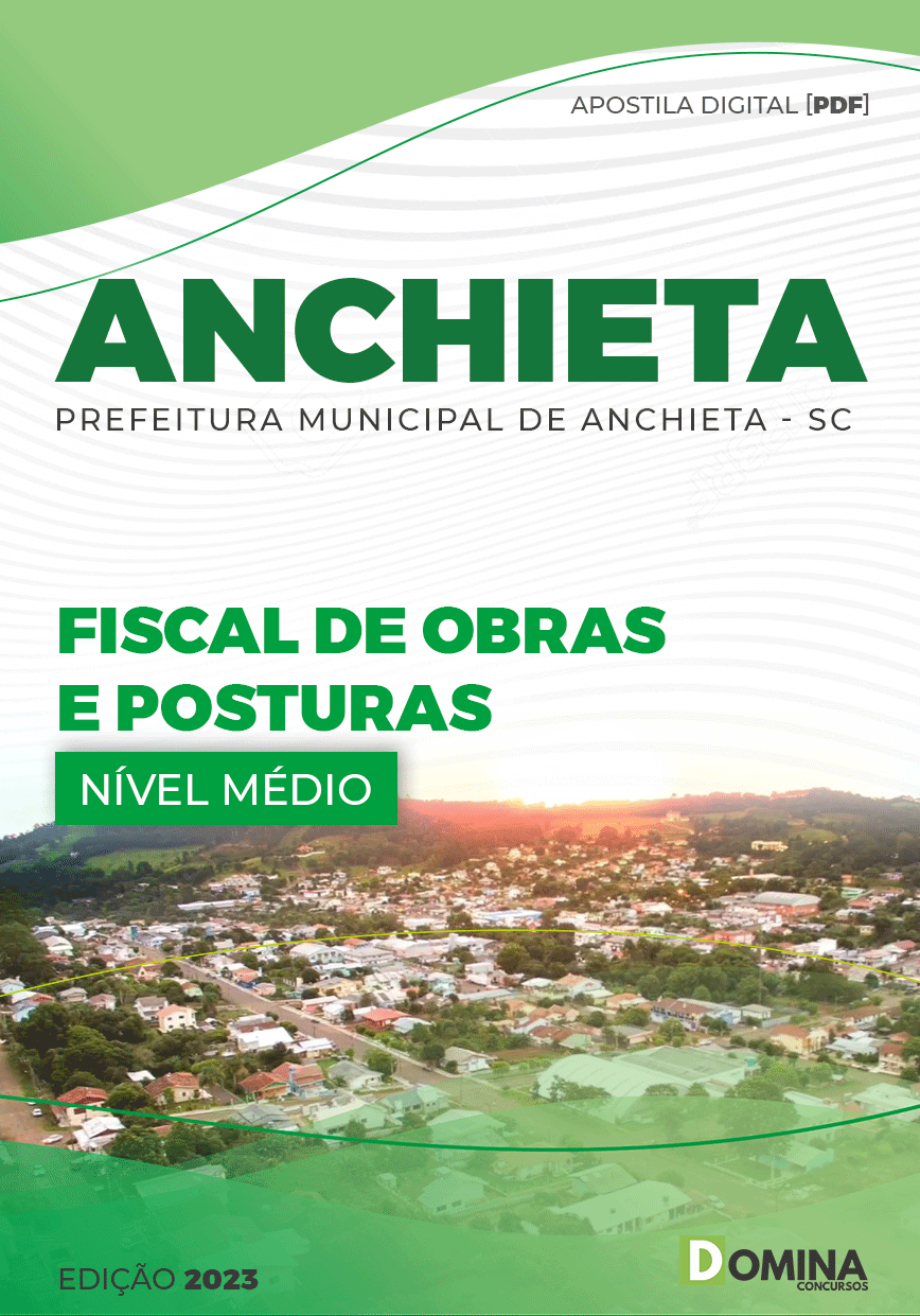 Apostila Pref Anchieta SC 2023 Fiscal Obras Posturas