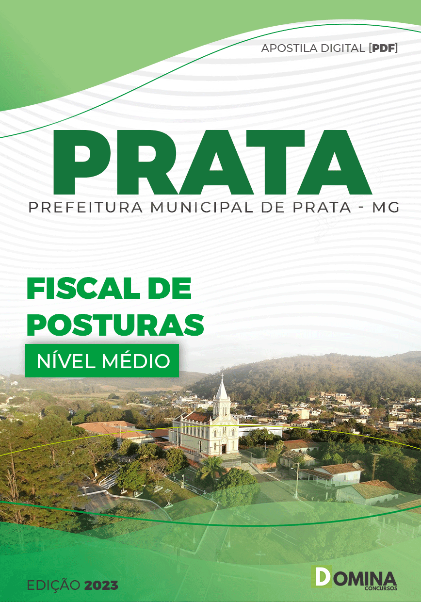 Apostila Digital Concurso Pref Prata MG 2023 Fiscal Posturas