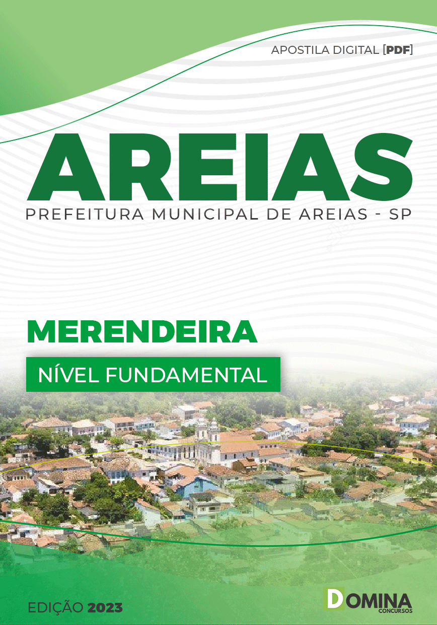 Apostila Digital Concurso Pref Areias SP 2023 Merendeira