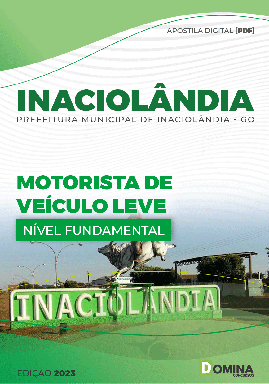 Apostila Pref Inaciolândia GO 2023 Motorista Veículos Leve