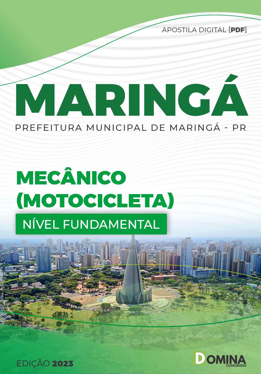 Apostila Pref Maringá SP 2023 Mecânico Motocicleta