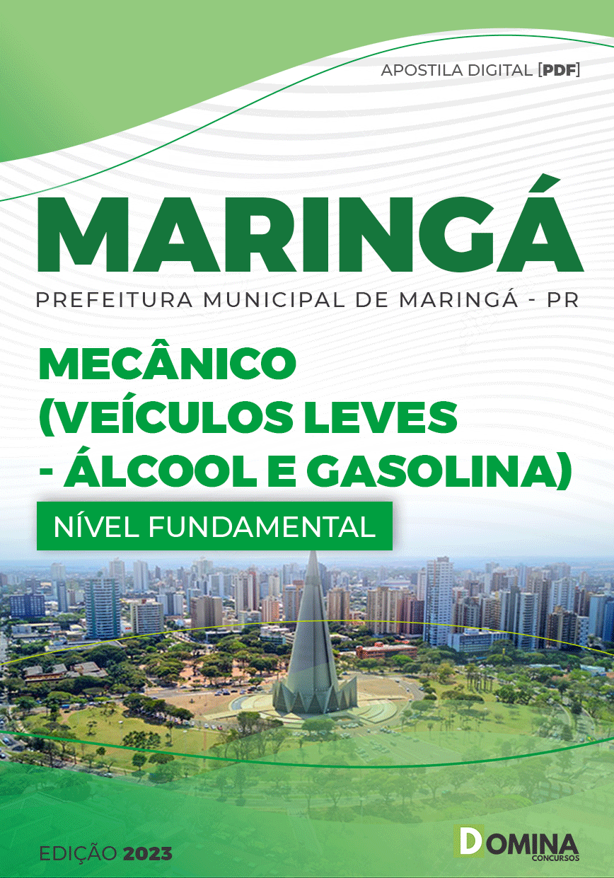Apostila Pref Maringá SP 2023 Mecânico Veículos Leves