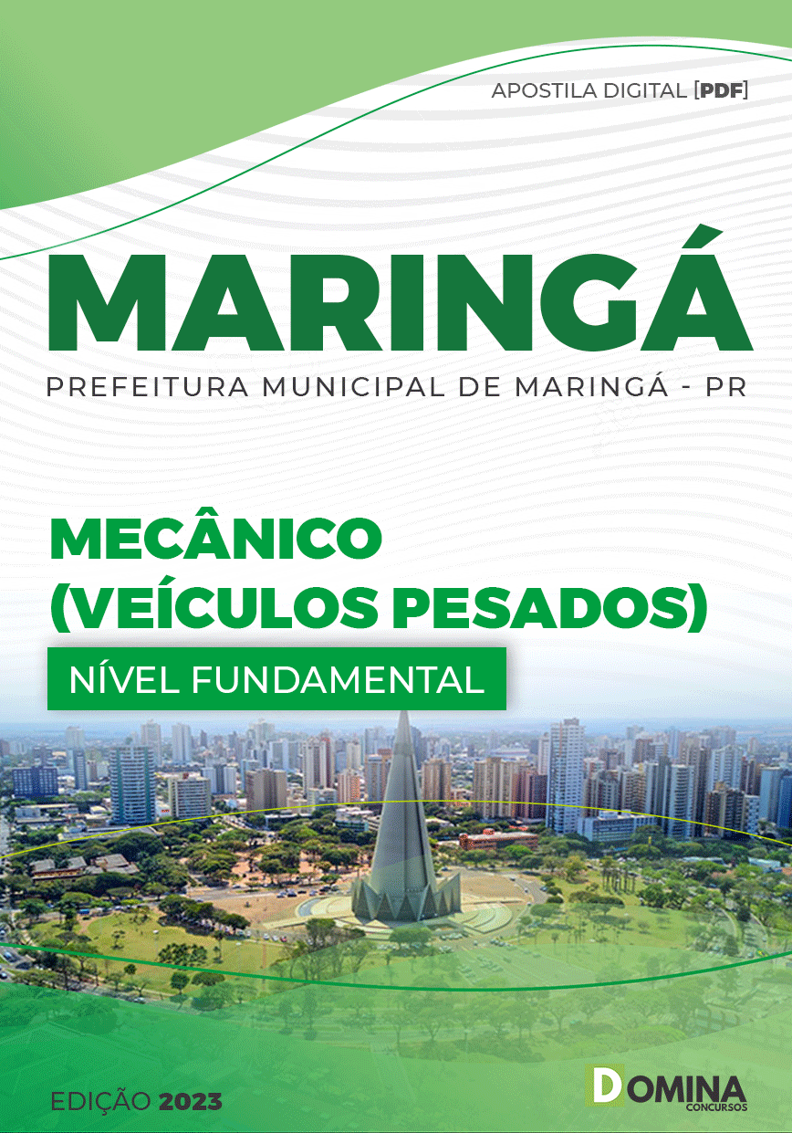 Apostila Pref Maringá SP 2023 Mecânico Veículos Pesados