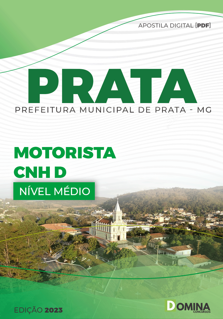 Apostila Digital Pref Prata MG 2023 Motorista CNH D