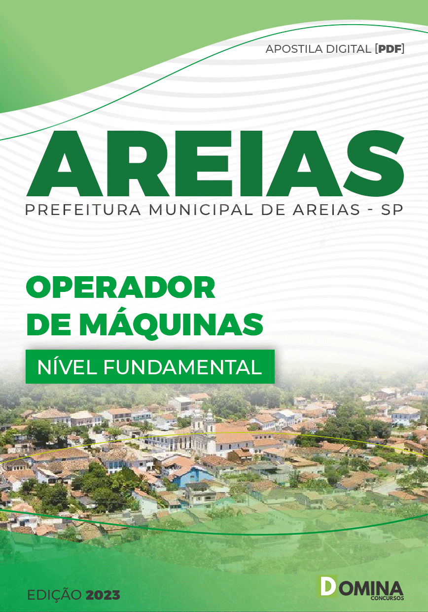 Apostila Digital Pref Areias SP 2023 Operador Máquinas