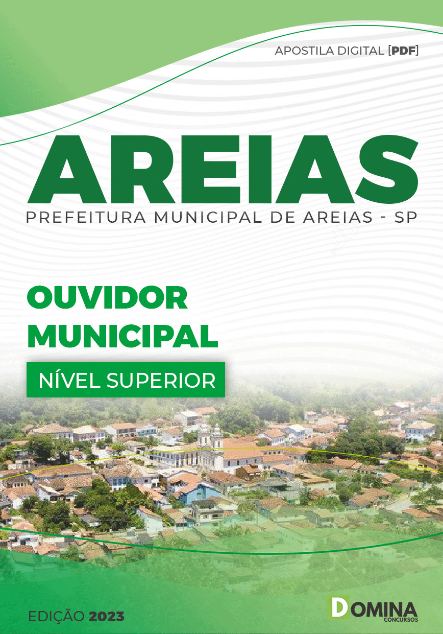 Apostila Digital Pref Areias SP 2023 Ouvidor Municipal