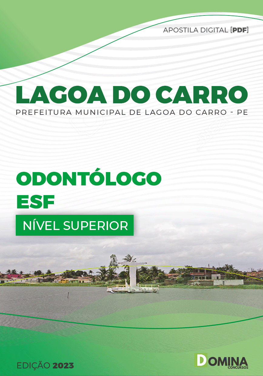 Apostila Digital Pref Lagoa Carro PE 2023 Odontólogo ESF