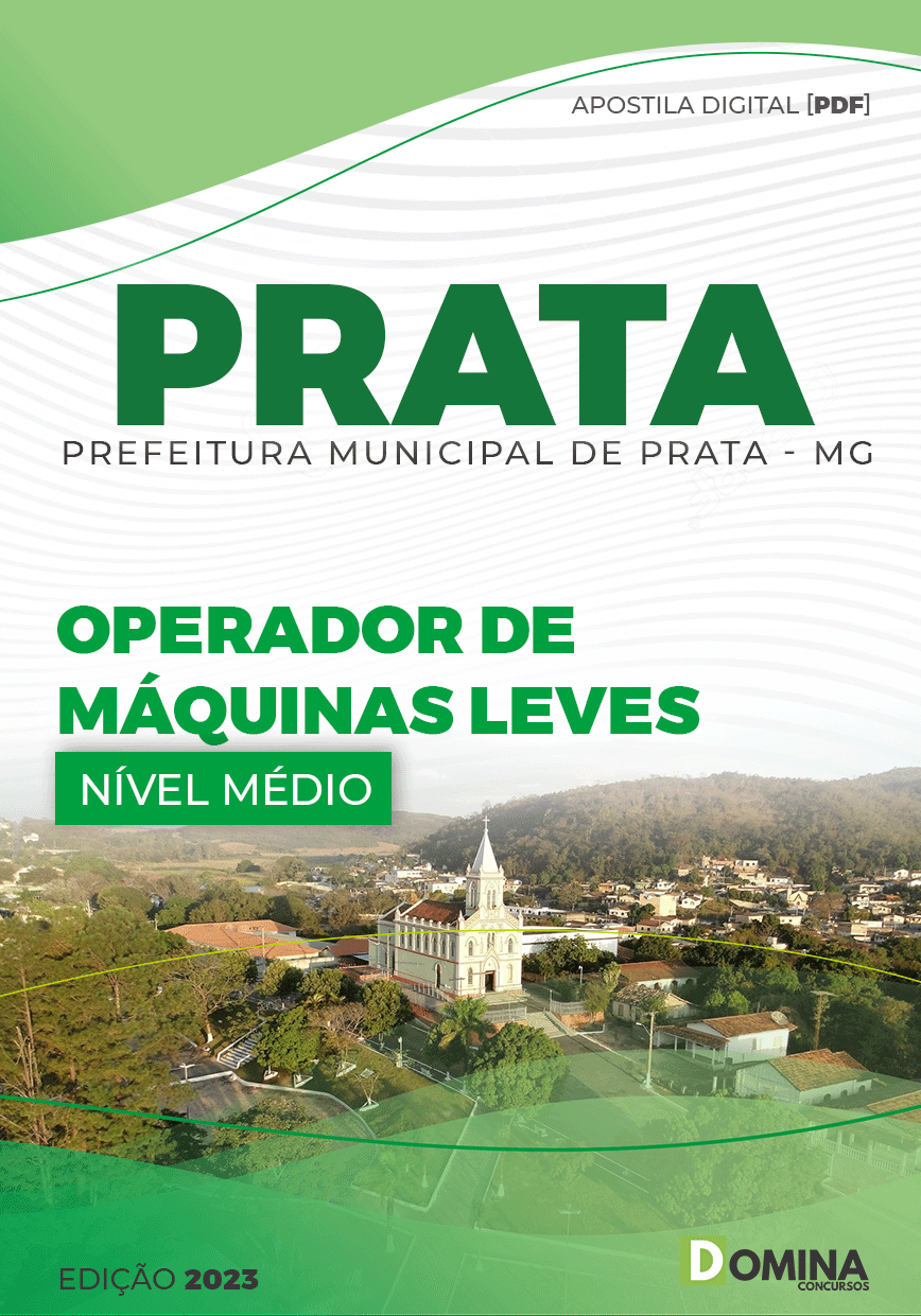 Apostila Pref Prata MG 2023 Operador Máquinas Leves